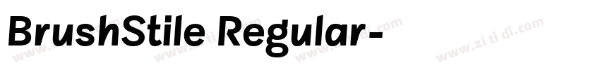BrushStile Regular字体转换